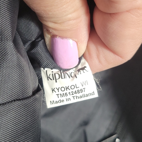 Kipling Rustria shopping bag purse python pattern - Picture 7 of 14